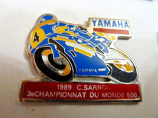 PIN'S MOTORCYCLE / YAMAHA / C.SARRON WORLD CHAMPION 500 / SUPERB