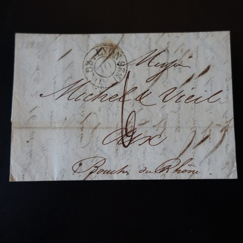 1828 cachet postal d essai - cachet,