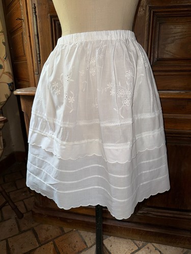 Ancien jupon pur - , coton