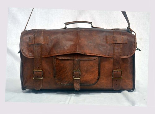 Sac main voyage en cuir - main,