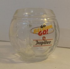 Jupiler "Go Belgium Go" Soccer, Football Soccer Ball Shaped Glass Mug