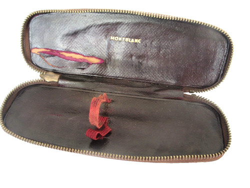 Vintage etui cuir - etui, montblanc