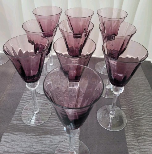 Lot verres vin sur - 10,