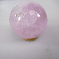 boule de quartz rose poli