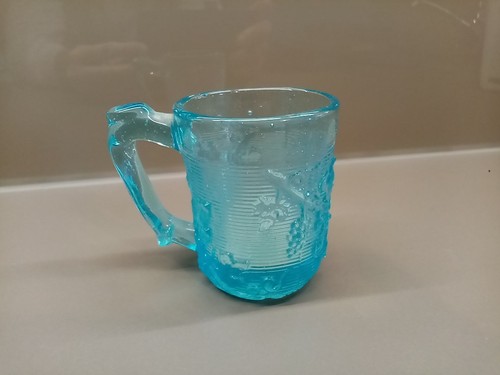 Tasse verre pressé soufflé - verre,