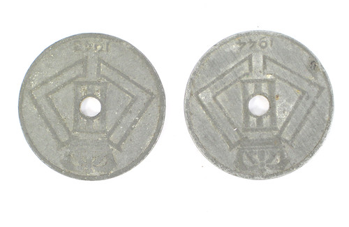 Pièces monnaie belges - pièces,