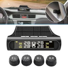 `Car Tire Pressure Tester Wireless Solar Pressure Monitoring System