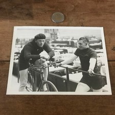 Antique Bike Photograph N66 L Dutch Team Wale and Pijneuburg 1933