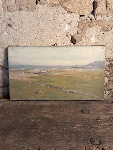 Tableau ancien huile toile - tableau,