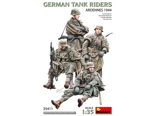 Miniart german tank riders - miniart,