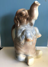 JUG, PITCHER, broc, elephant. Slip.