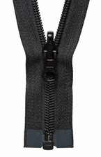 YKK Fermeture Éclair Noir, Nylon Dents, Bout Ouvert, Réversible Tirette ,No 5,