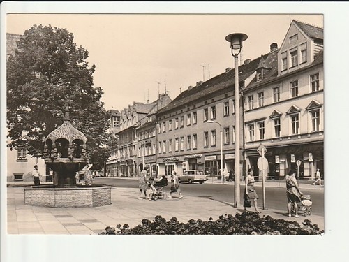 Aschersleben market with - market,