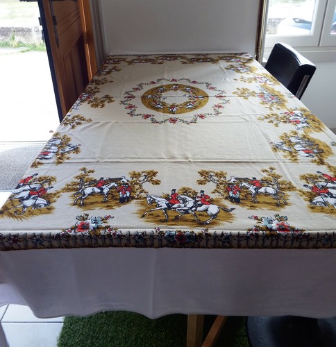 Nappe vintage motif - , cavalerie