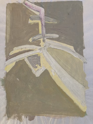 Peinture abstrait gouache - peinture,