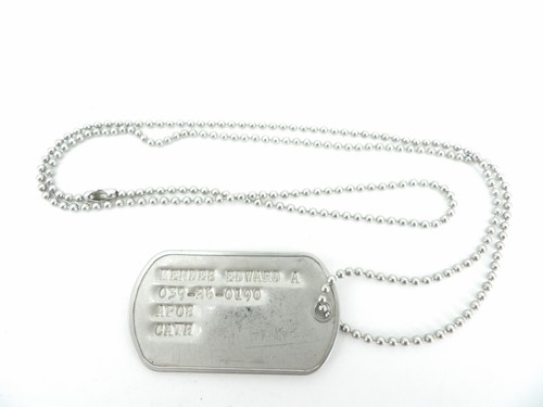 Dog tag plaque identité - us, d'identité