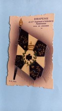 Old postcard flag of the 87th POMERANIAN INFANTRY REGIMENT CAUGHT IN ARGONNE MILITARY