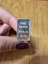 LINGOT D'ARGENT 10 GR FIN 999