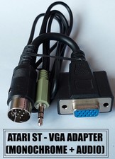 ATARI ST VGA MONITOR ADAPTER Atari ST STE 520/1040ST/MegaST HIGH RES with SOUND