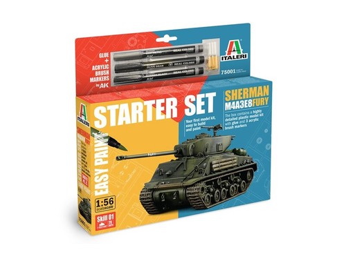 Italeri sherman m4a3e8 fury - -,