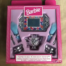 Vintage 1997 Barbie Special Collection Cuisine Accessories Tea Set # 18434 NRFB