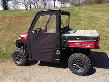 Polaris Ranger 800 XP Fullsize 2009-2014 Soft Side Door Enclosures Custom | Bla