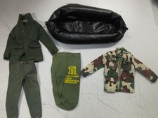 Vintage JOE ACTION ACCESSORIES LOT; Dinghy/Package/Para Jacket/Uniform