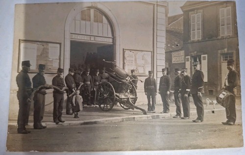 Carte photo sapeurs pompiers - carte,