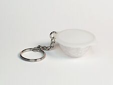 RARE Miniature TUPPERWARE Prism Transparent Box Lid Bowl Keychain