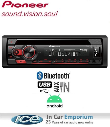 Pioneer deh s320bt radio - pioneer, cd