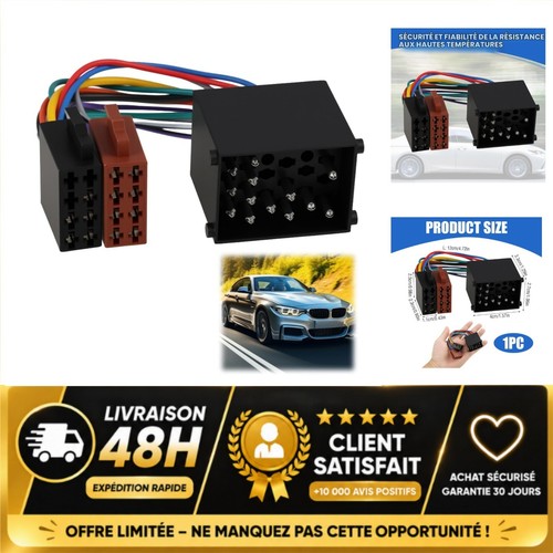 Connecteur iso autoradio - iso, 17