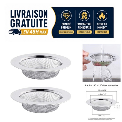 Filtre évier cuisine inox - filtre,