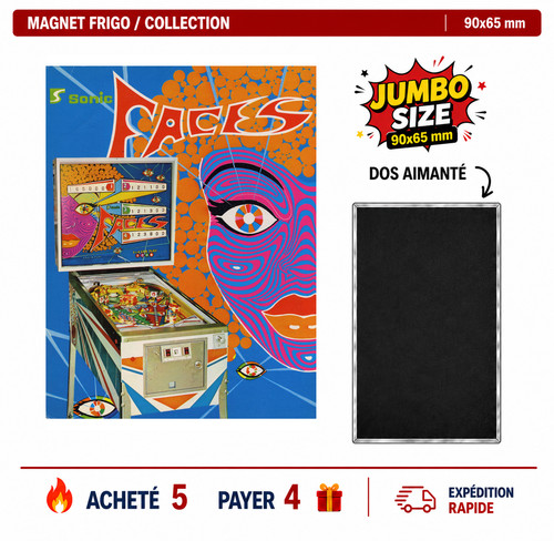 Magnet frigo faces 90x65 - frigo,