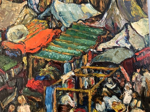 Peinture huile carton - peinture,