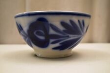 Ancien Spongeware Flux Bleu Bol Mouzin Lecat & Cle Nimy lez-Mons Belgium " 74