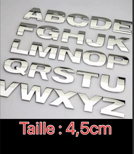 Lettre chiffre 3d metal - lettre,