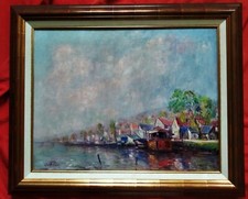 Superbe huile sur toile par