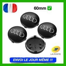 Lot de 4 Centres de roue cache moyeu Noir 60mm AUDI A1 A2 A3 A4 TT