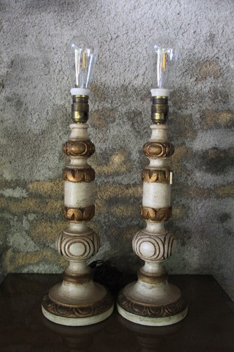 Grand pied lampe - de, bois