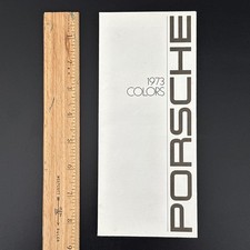 1973 Porsche 911 914 Color Chart Sample Brochure Catalog Folder Literature