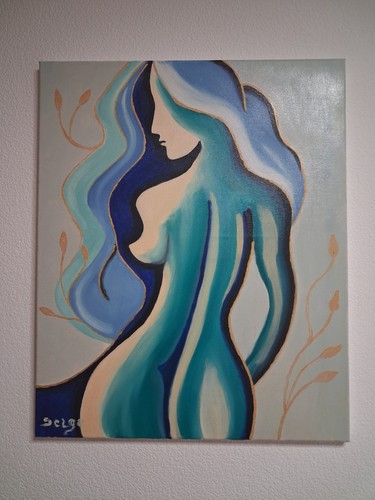 Tableau femme nue sur - tableau, "la