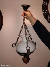 Lustre ancien avec abat-jour