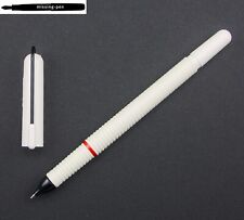 Rotring Older Altro Cartridges Fountain Pen in White with Tubular - nib  in M