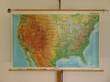 États-Unis USA Carte Murale