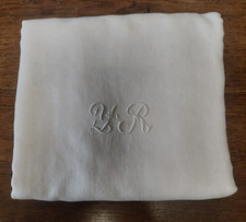 Nappe ancienne lin damassé