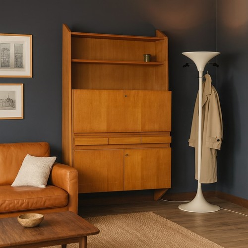 Meuble vintage bois plaqué - vintage,