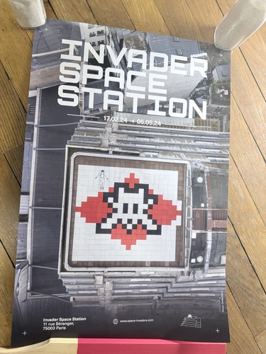 Invader affiche expo space - -, "space
