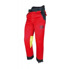 Pantalon professionnel adapté aux bûcherons Solidur Authentic Rouge