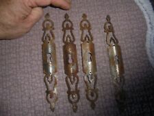 2 Ancienne Garniture de Porte d'ancienne Armoire Commode Trou a clé à redresser 