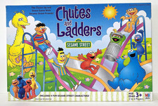 Chutes and Ladders - Sesame Street - Milton Bradley Board Game - Complete - 2004